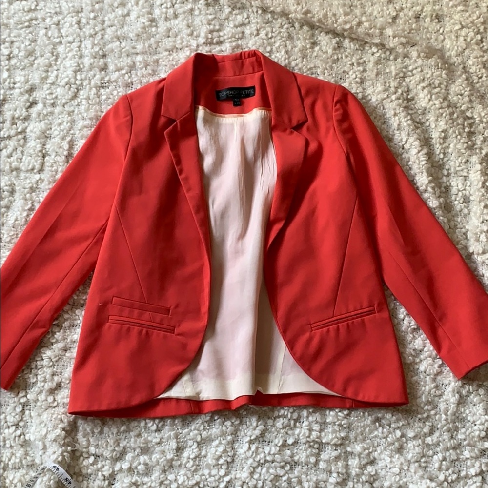 Orange open blazer - Picture 1 of 2